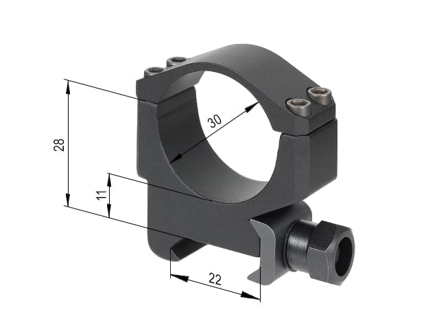 Anelli per Ottica Low Profile 30mm di CGS