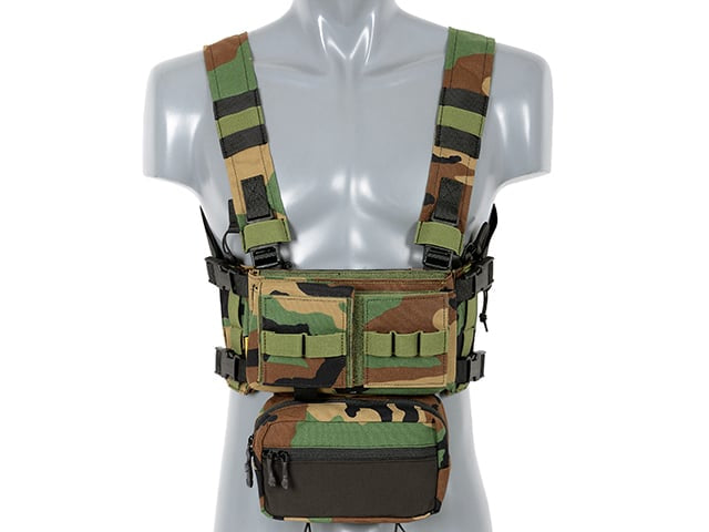 Micro MK3 Chest Rig - Woodland di EMERSONGEAR
