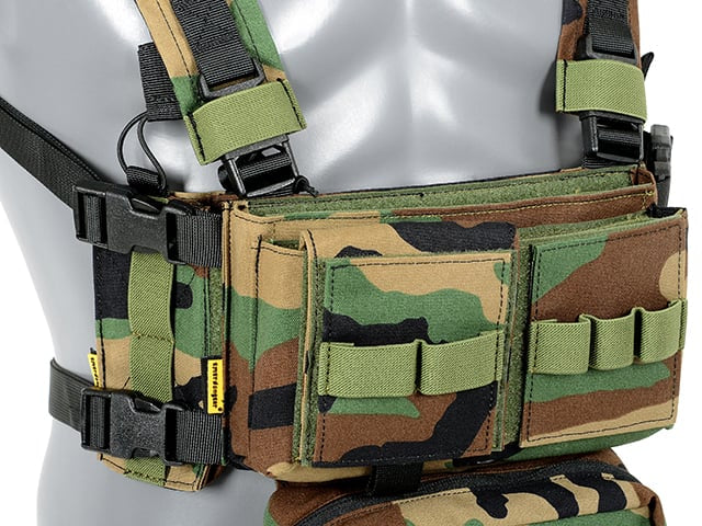 Micro MK3 Chest Rig - Woodland di EMERSONGEAR