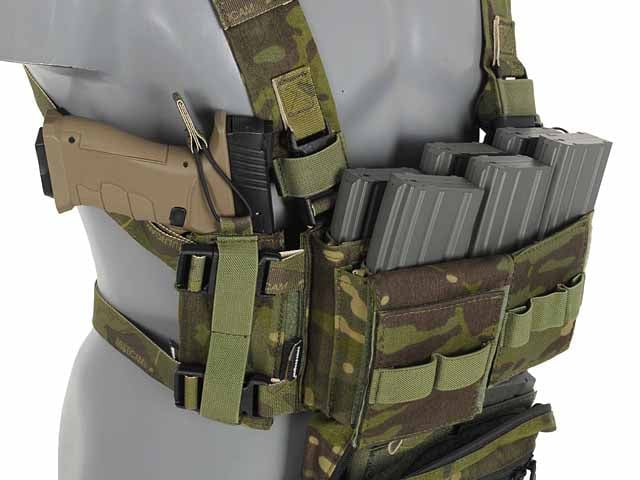 Micro MK3 Chest Rig - Woodland di EMERSONGEAR