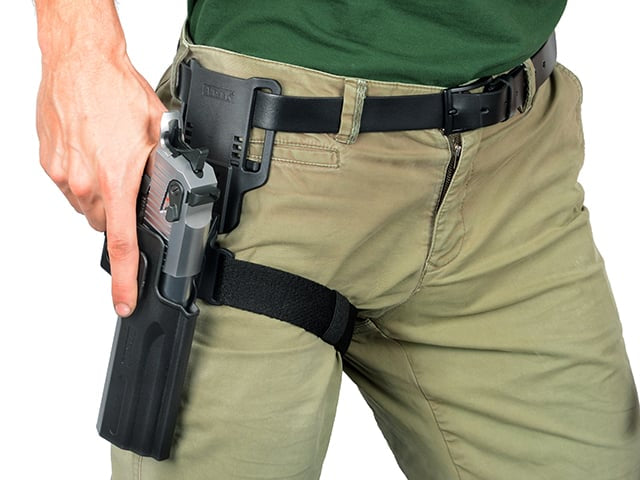 Fondina Drop Belt Loop Nera di AMOMAX