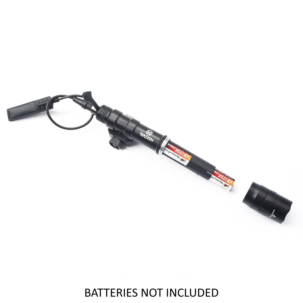 Torcia Tattica LED Dual Fuel Nera di WADSN