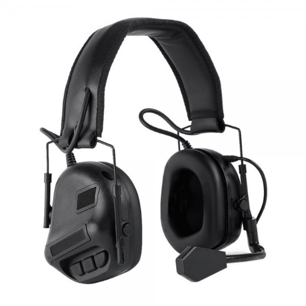 Set Cuffie con Microfono Nero di WOSPORT