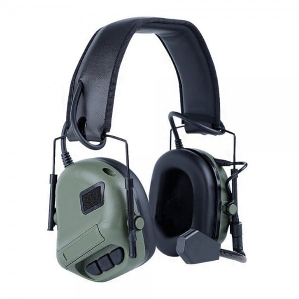 Set Cuffie con Microfono Olive Drab di WOSPORT