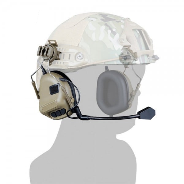 Set Cuffie con Microfono per Elmetto Tan di WOSPORT