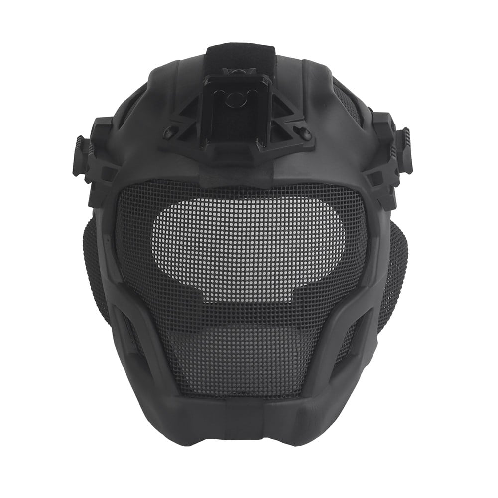Elmetto W23 con Rete Metallica Nero di WOSPORT