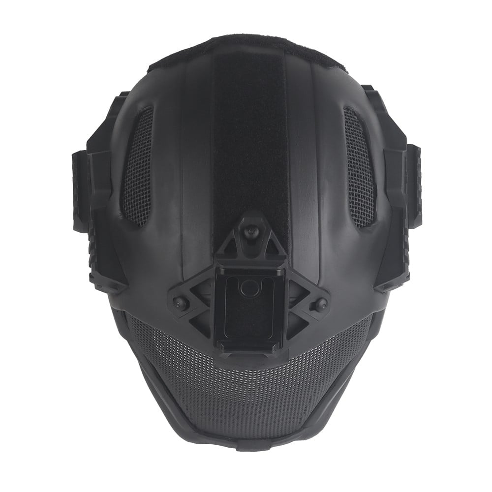 Elmetto W23 con Rete Metallica Nero di WOSPORT