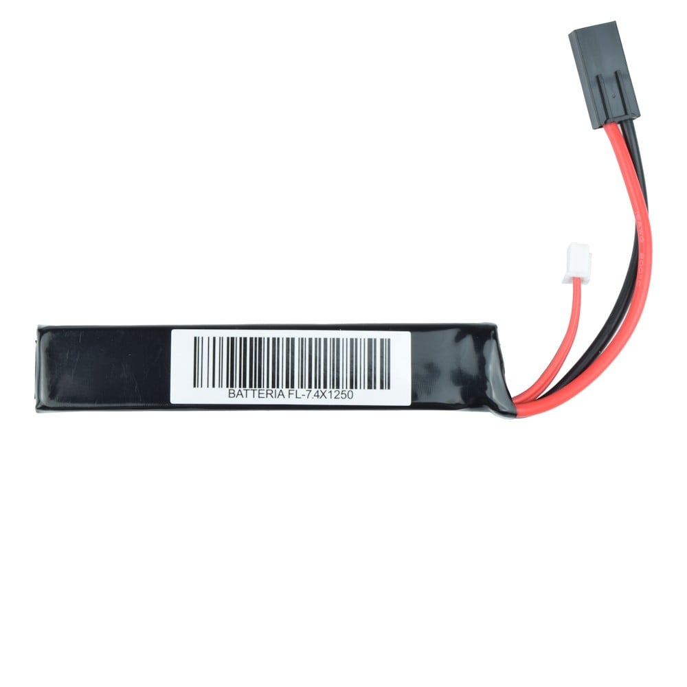 Batteria Li-Po 7.4V 1250mAh 20C Stick per Softair di FUEL