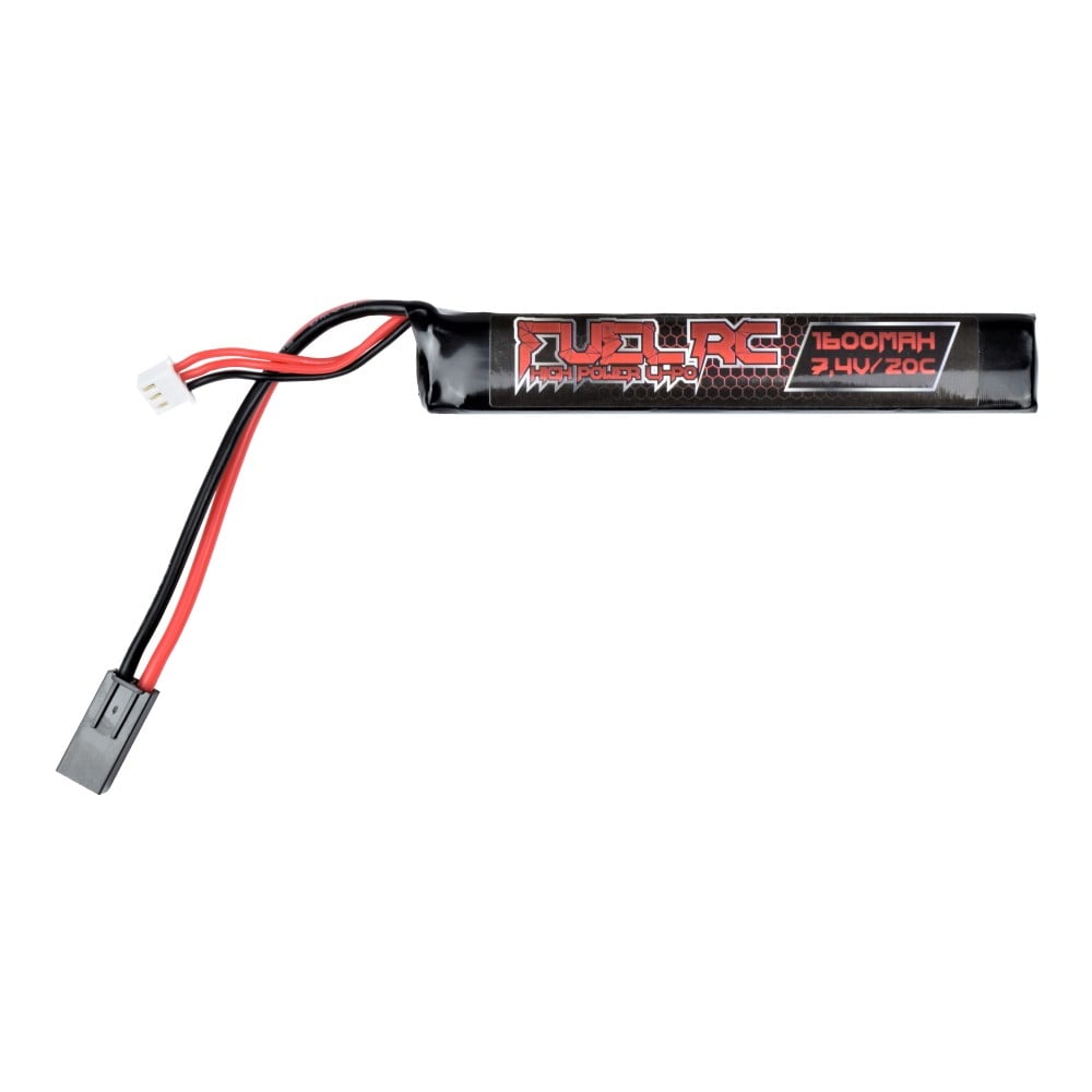 Batteria Li-Po 7.4V 1600mAh Stick per Softair di FUEL