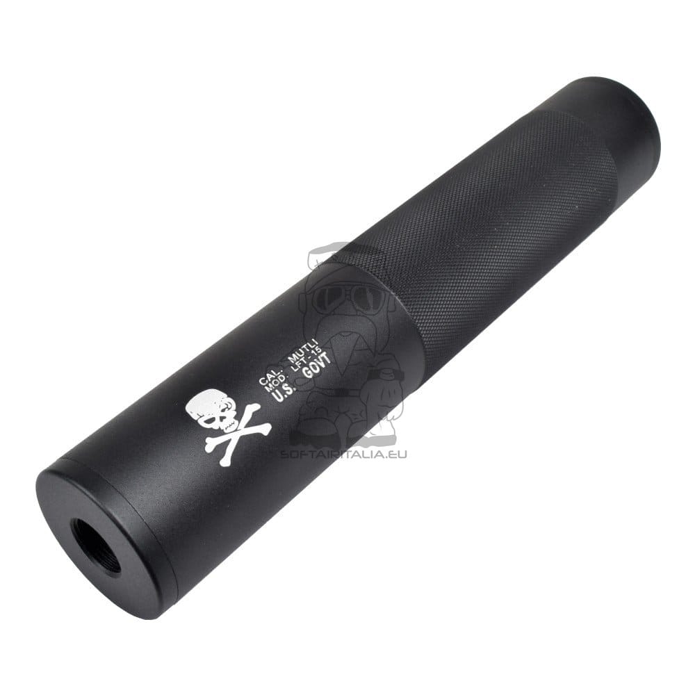 Silenziatore Tipo F 190x35mm per Softair di CYMA