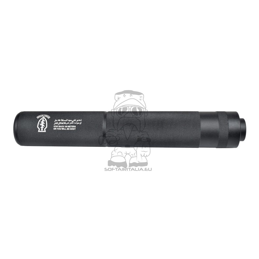 Silenziatore Tipo D 200x30mm per Softair di CYMA
