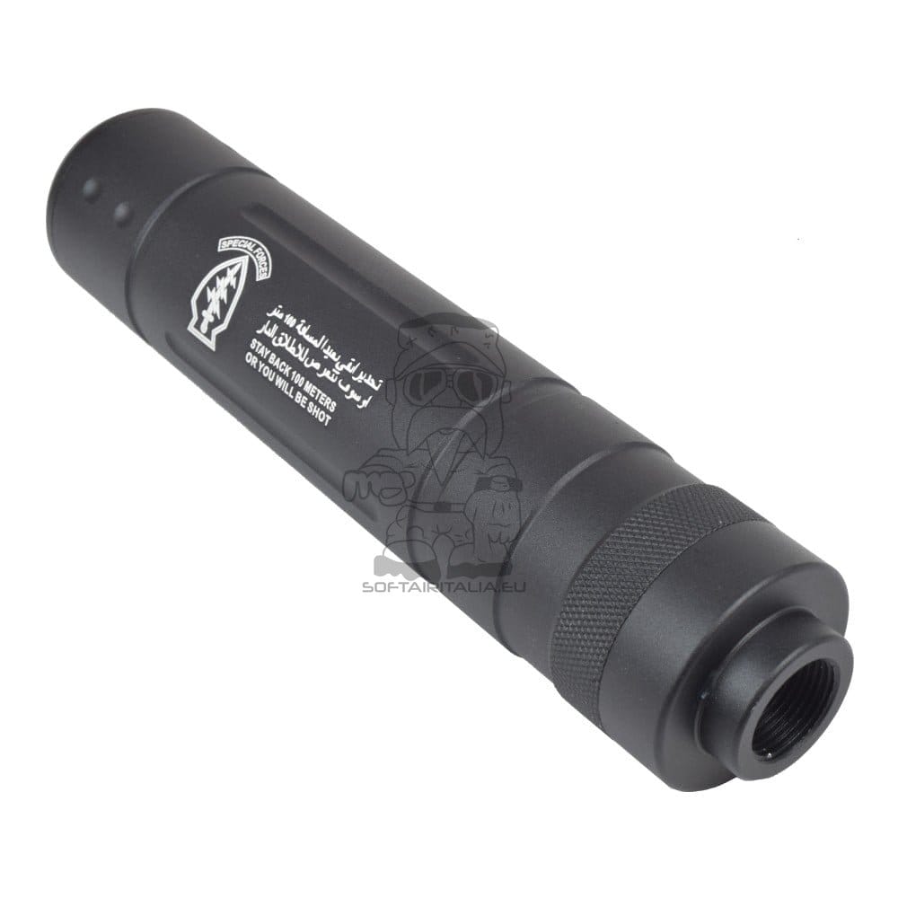 Silenziatore Tipo D 145x30mm per Softair di CYMA