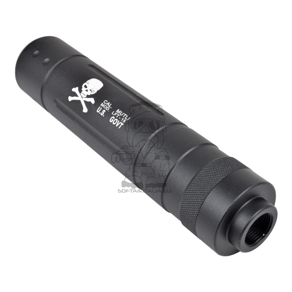 Silenziatore Tipo F 145x30mm per Softair di CYMA