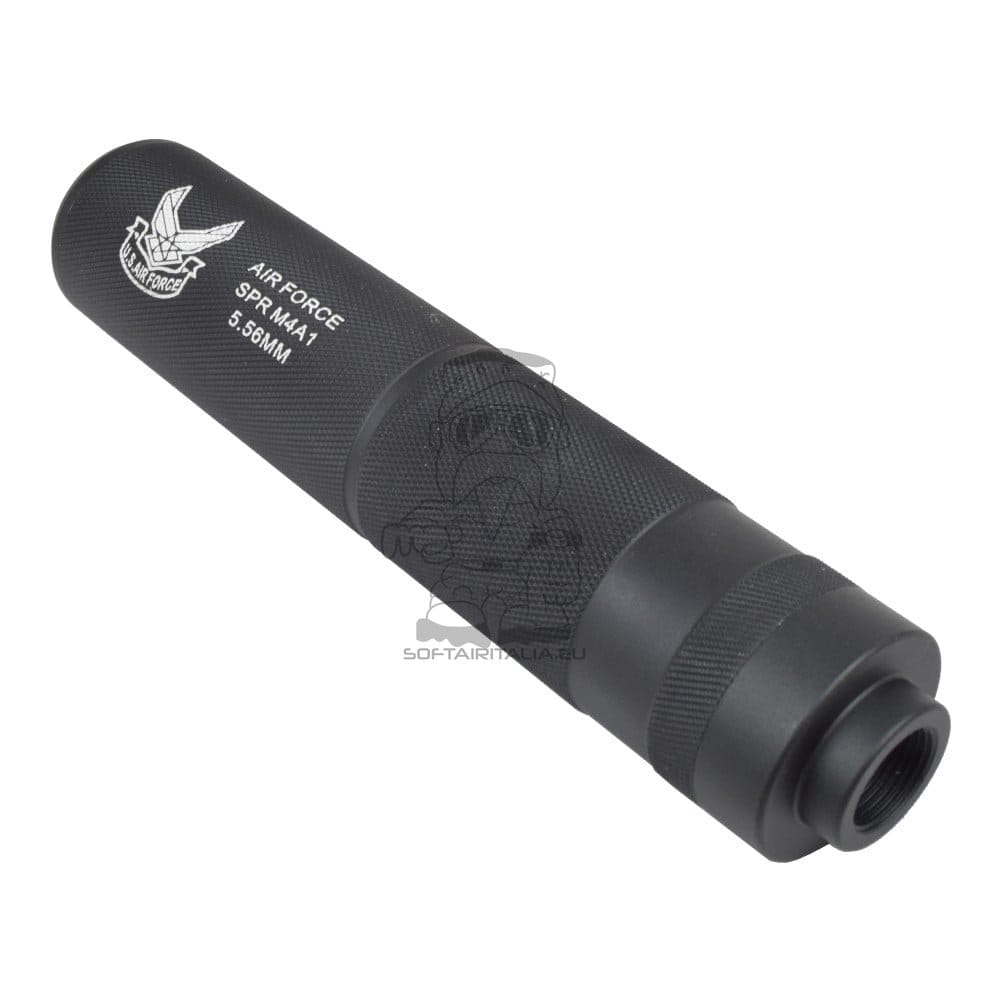 Silenziatore Tipo B in Alluminio 155x30mm per Softair di CYMA