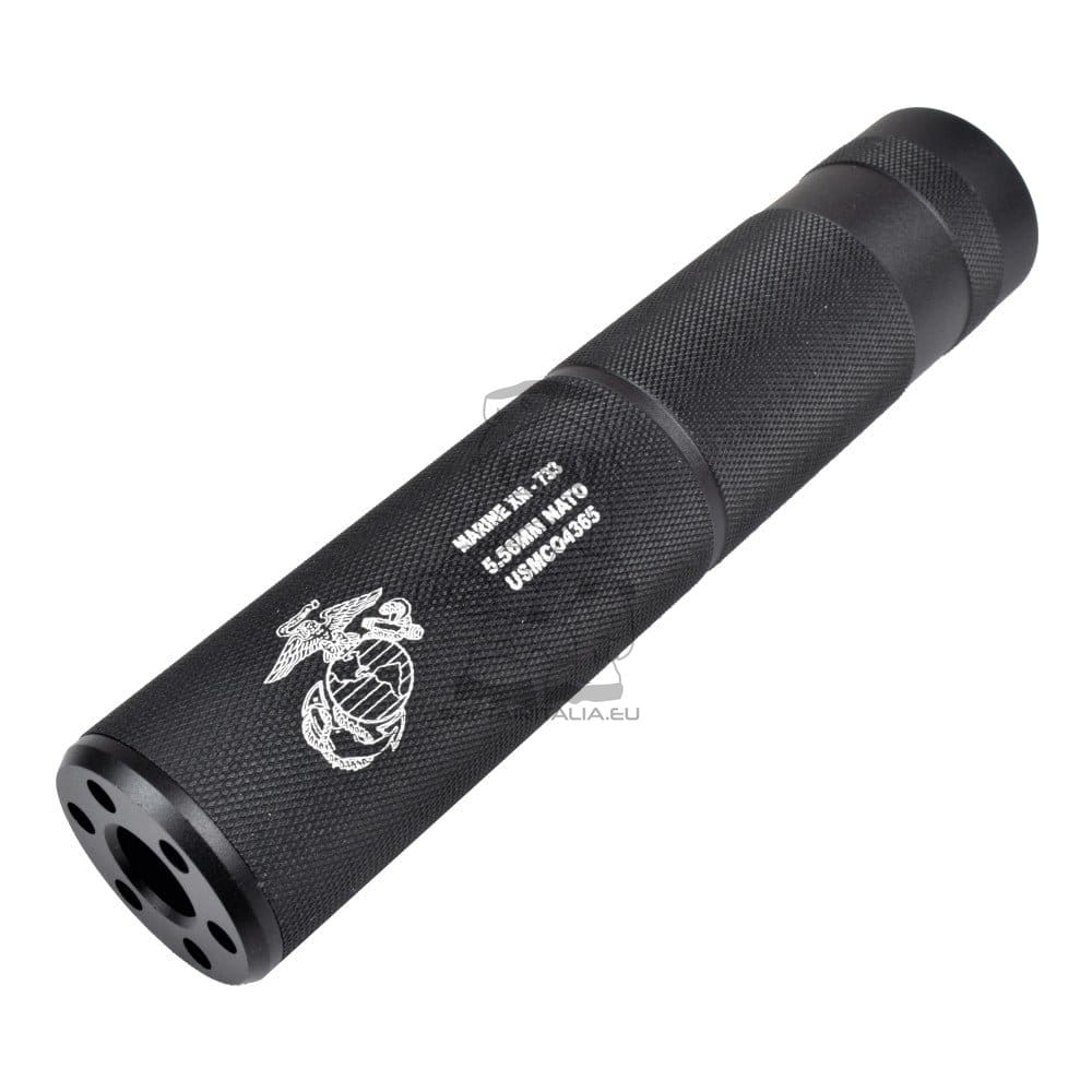 Silenziatore Tipo R 155x30mm per Softair di CYMA