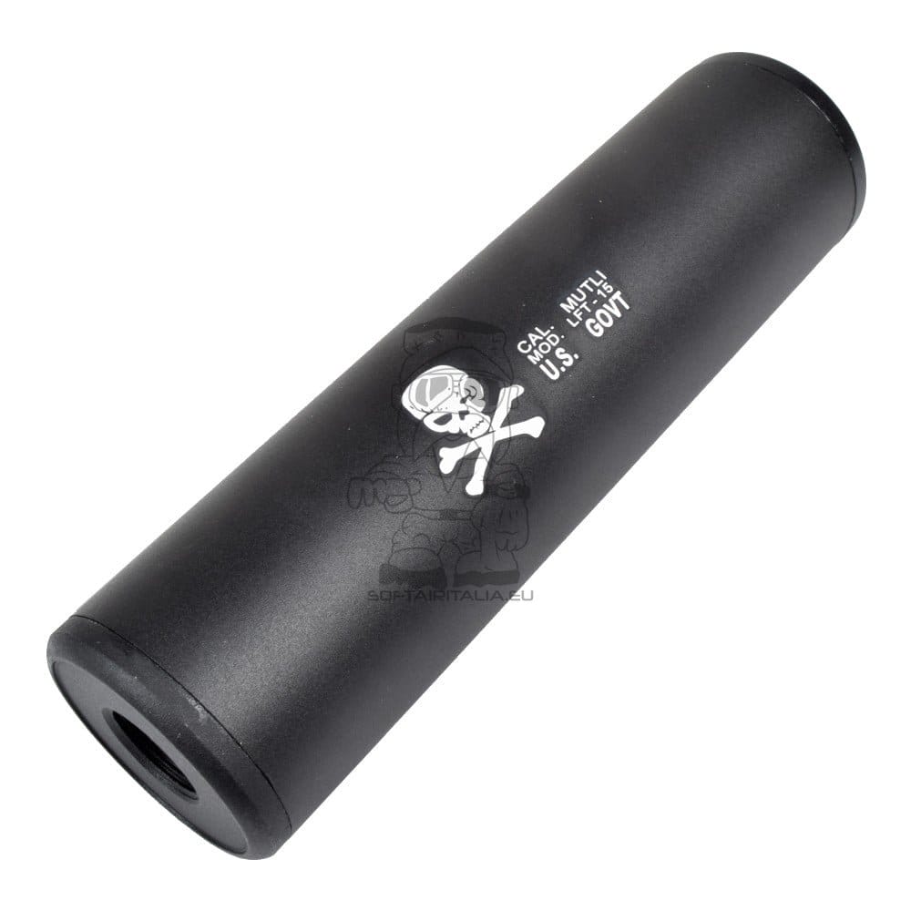 Silenziatore Tipo F 130x35mm per Softair di CYMA