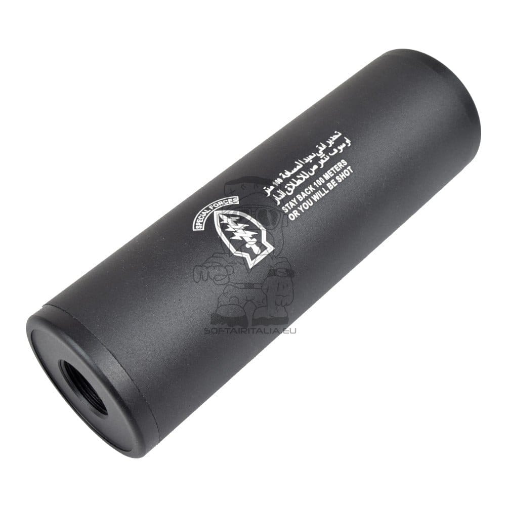 Silenziatore Tipo D 110x35mm per Softair di CYMA