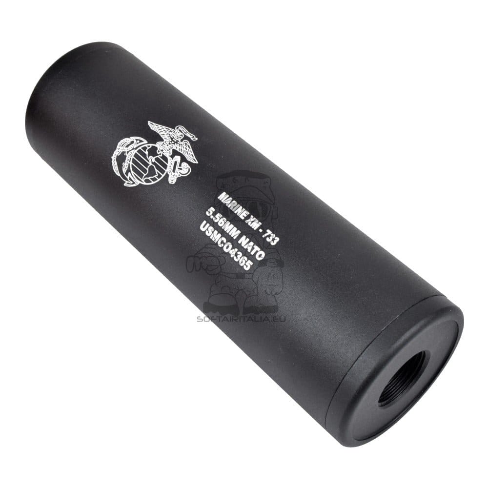 Silenziatore Tipo R 110x35mm per Softair di CYMA