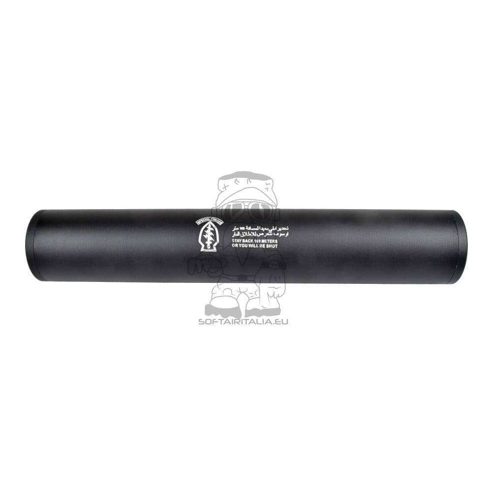 Silenziatore Tipo D 195mm x 35mm per Softair di CYMA