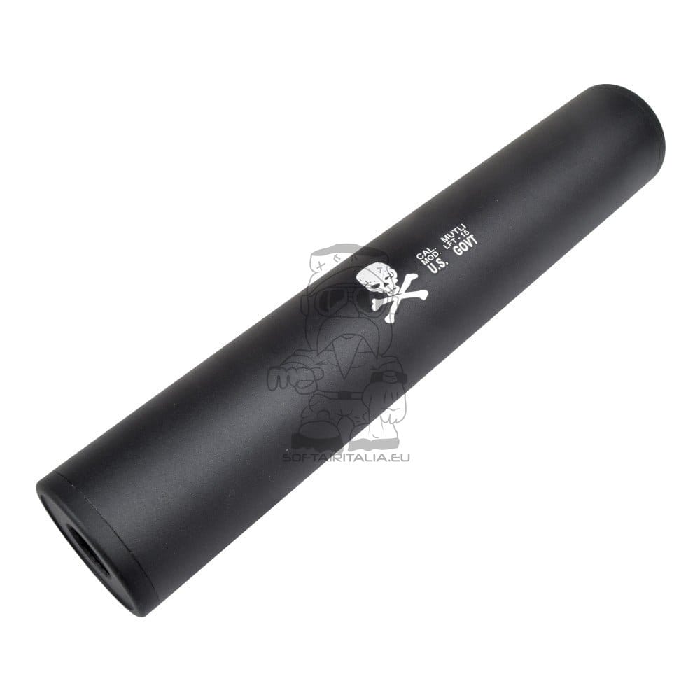Silenziatore Tipo F 195mm x 35mm per Softair di CYMA
