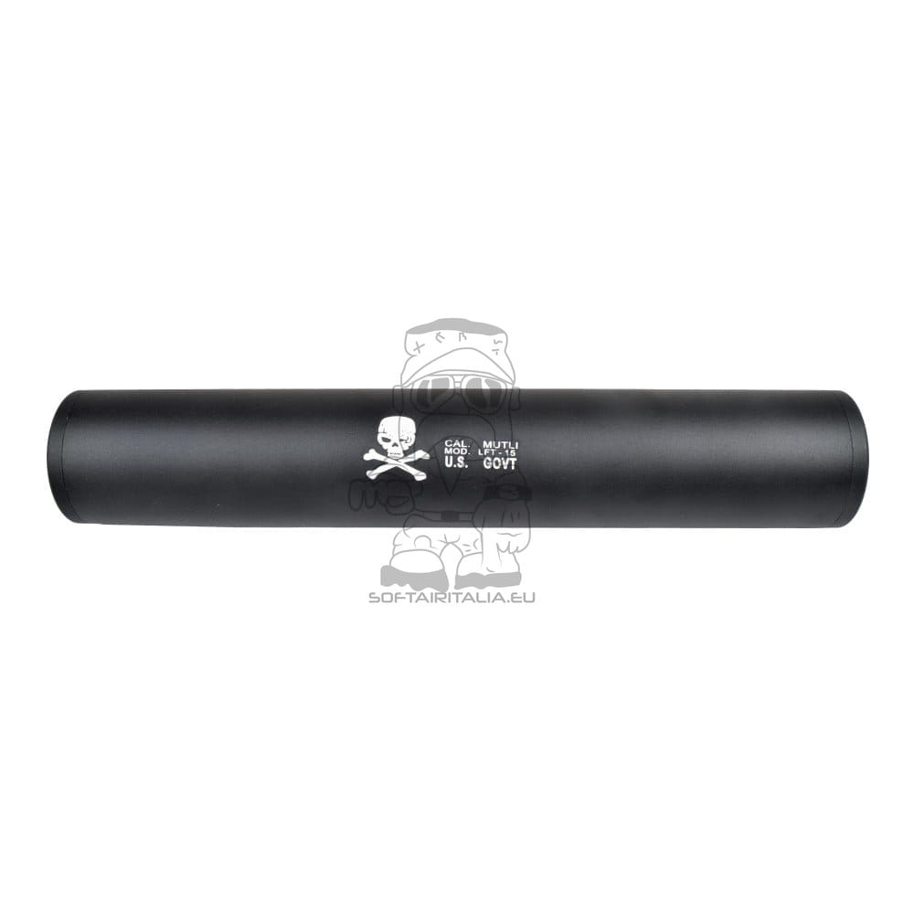 Silenziatore Tipo F 195mm x 35mm per Softair di CYMA