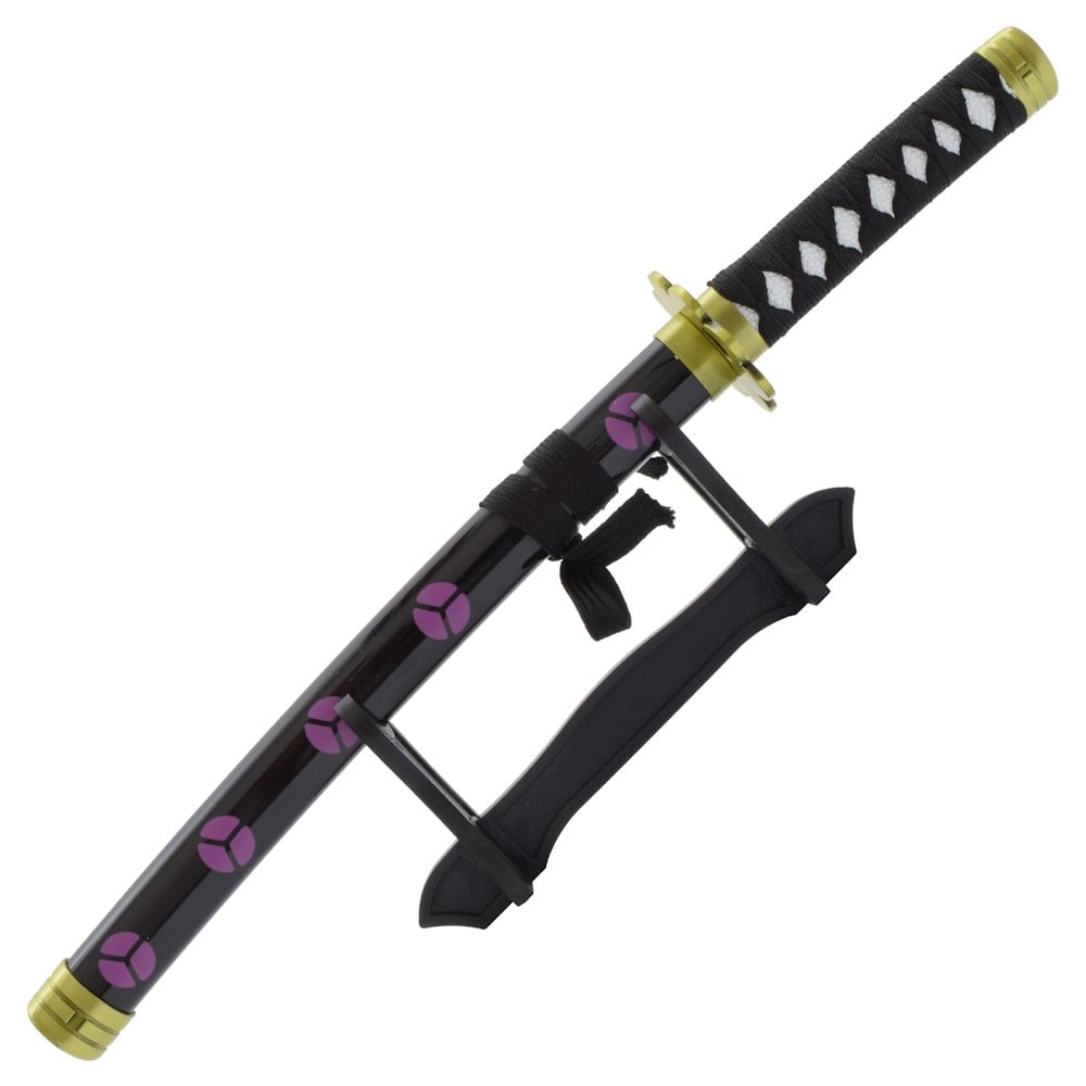 Mini Katana ornamentale ispirata a Roronoa Zoro con stand
