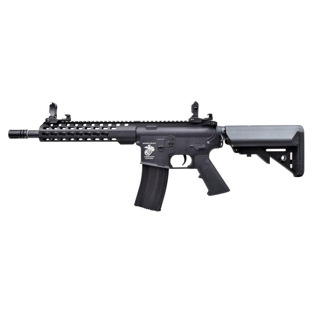 Fucile elettrico M4 Full Metal nero con paramano Keymod di D|BOYS