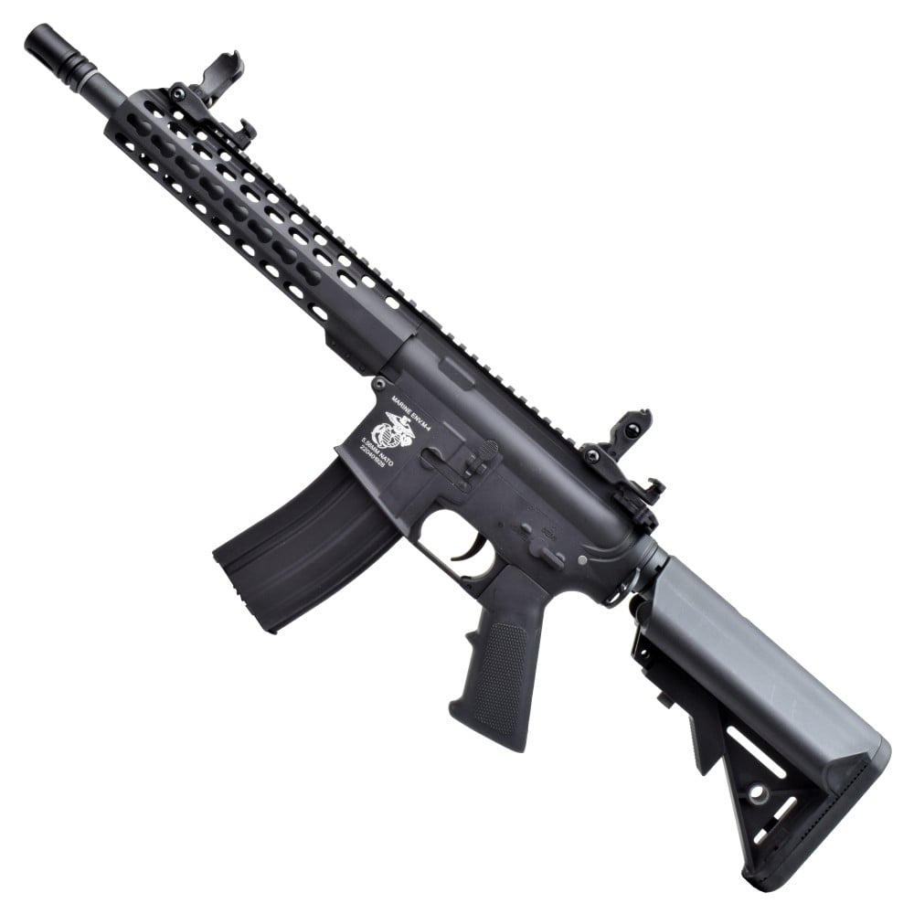 Fucile elettrico M4 Full Metal nero con paramano Keymod di D|BOYS