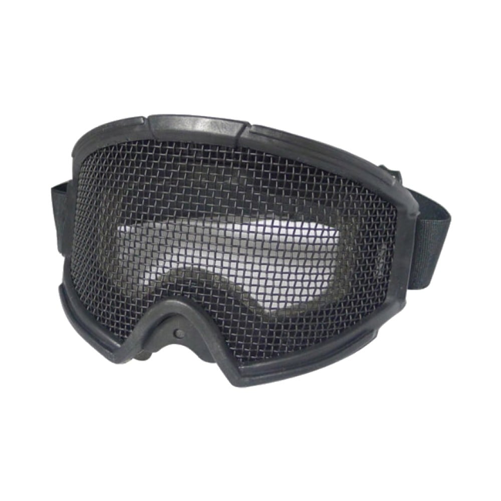 Maschera con rete metallica nera di WOSPORT
