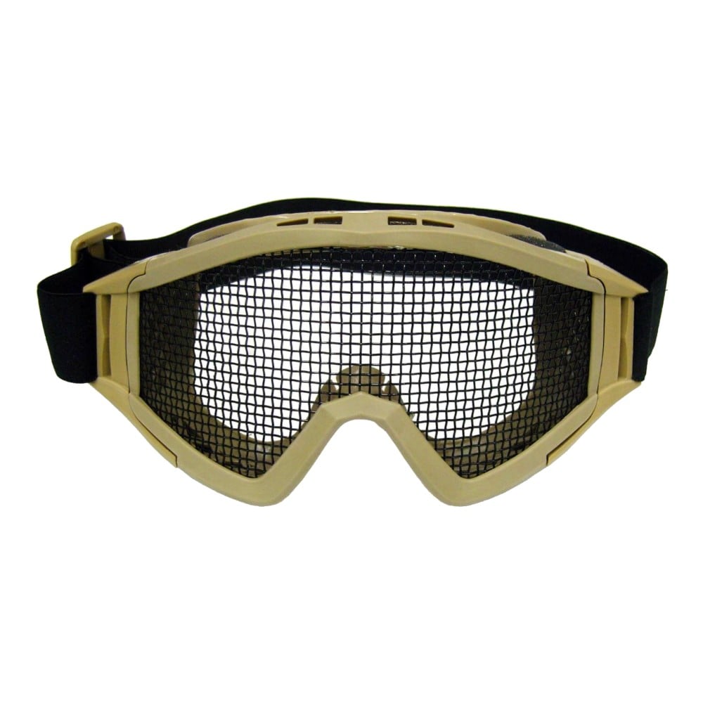 Maschera protettiva con rete metallica Dark Earth di WOSPORT