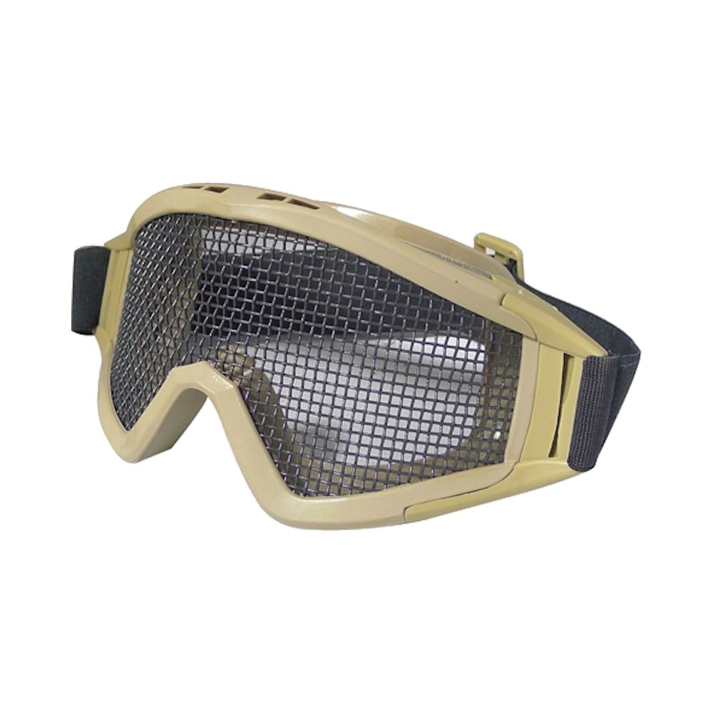 Maschera protettiva con rete metallica Dark Earth di WOSPORT