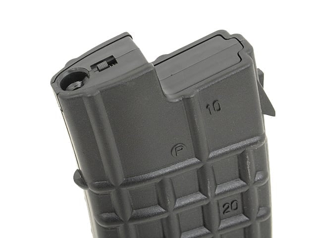Caricatore mid-cap da 80 colpi per serie AUG nero di BATTLEAXE