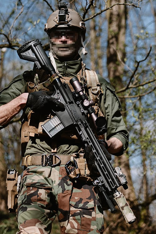 Fucile softair EC-203 Advanced Edition modello 417 nero di E&C