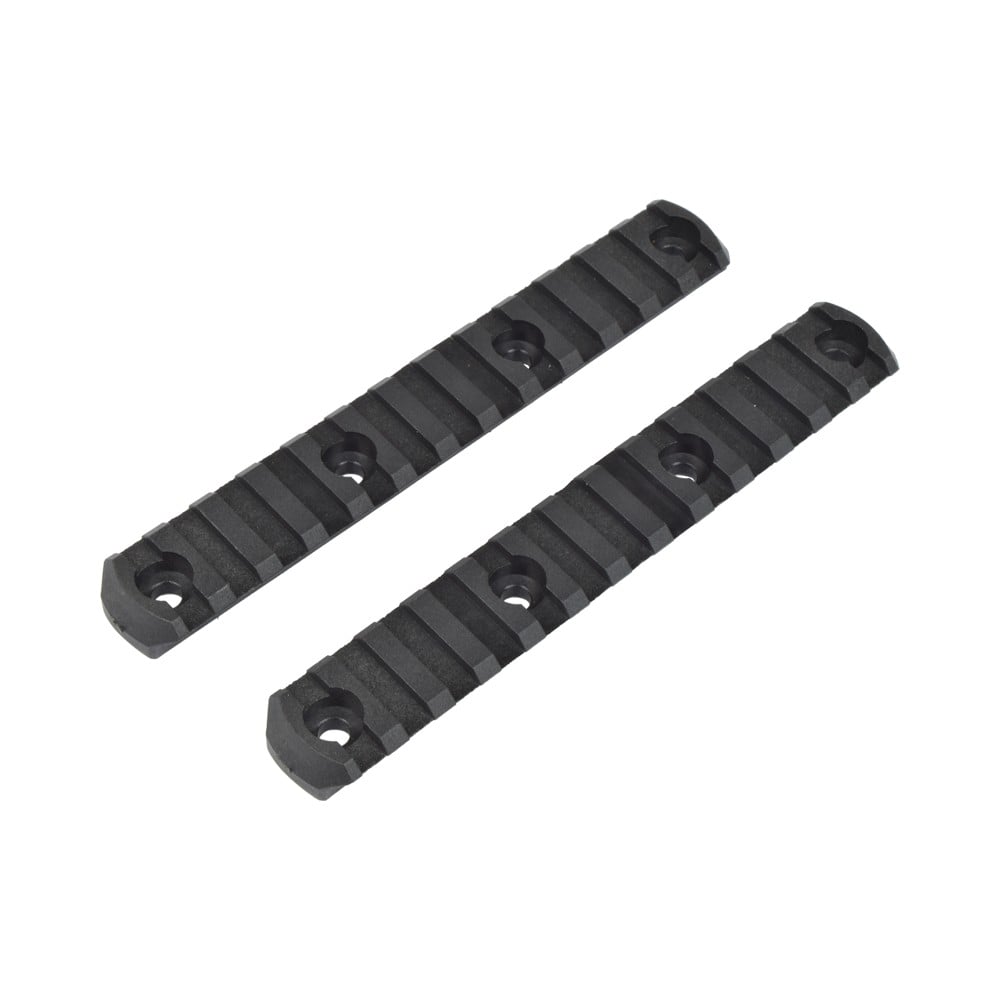 Slitte 20mm in polimero 13 slot nere di CLASSIC ARMY