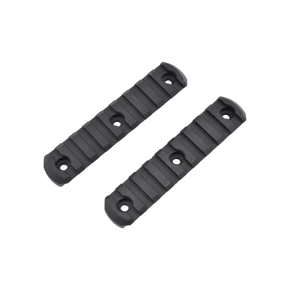 Slitte 20mm in metallo 9 slot nere di CLASSIC ARMY