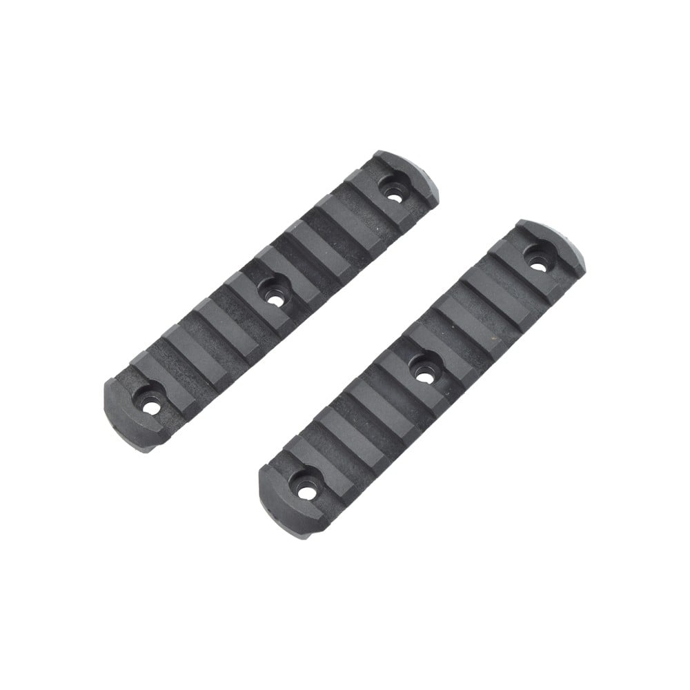 Set di slitte 20mm in polimero 9 slot nere di CLASSIC ARMY
