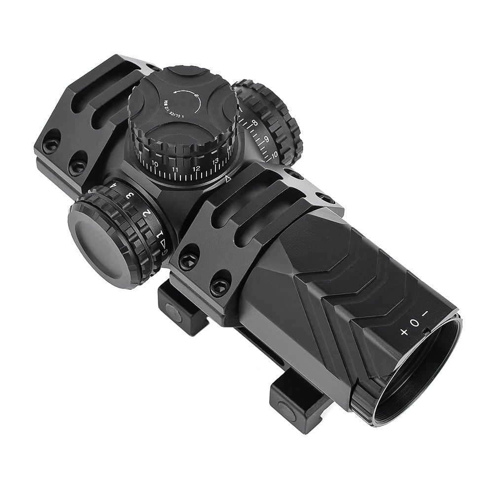 Ottica compatta zoom 3X lente 25mm nera di AIM-O