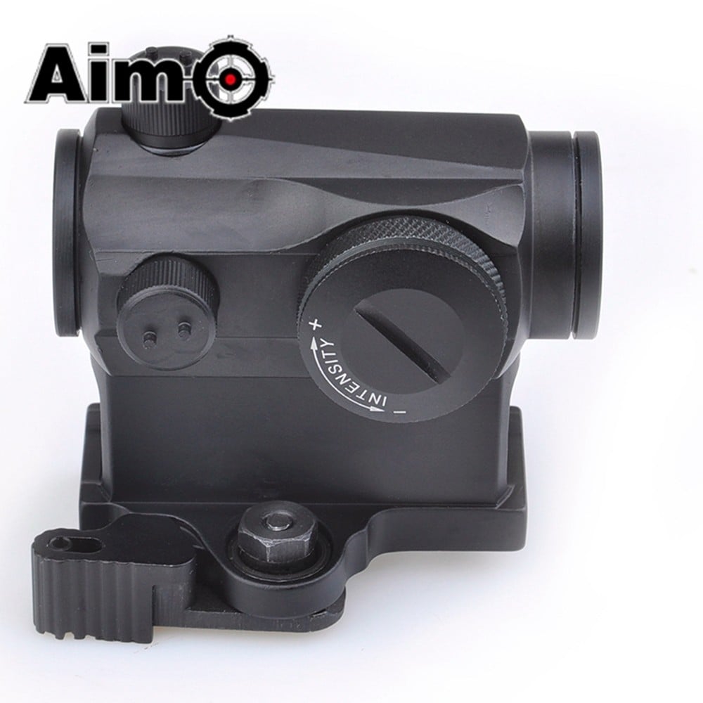 Red dot con attacco QD con rialzo nero di AIM-O