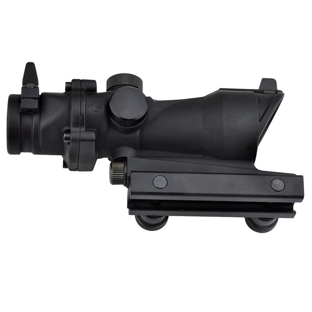 Ottica illuminata zoom 4x lente 32mm nera di AIM-O