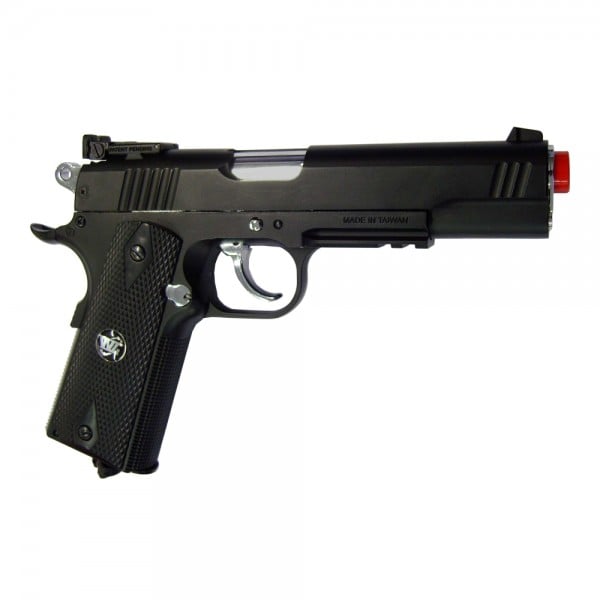 Pistola a Co2 scarrellante nera Win Gun