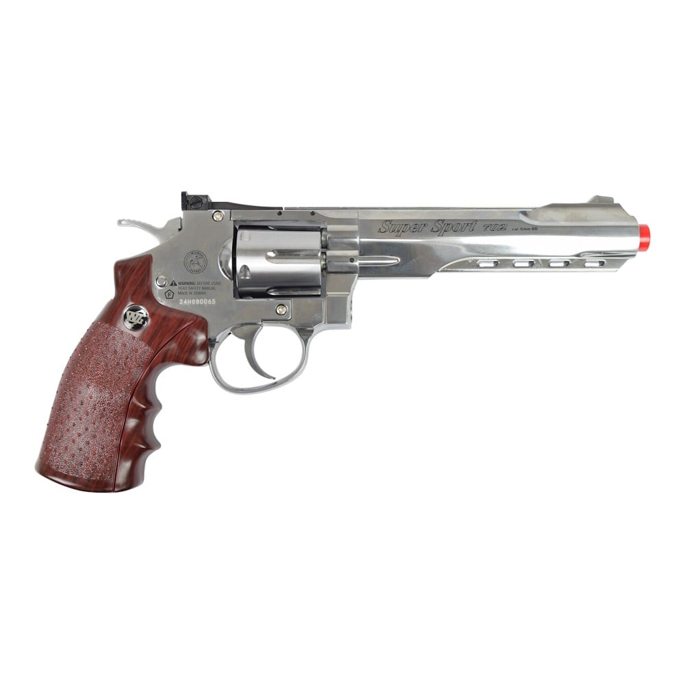 Revolver a CO2 Win Gun 6 pollici argento