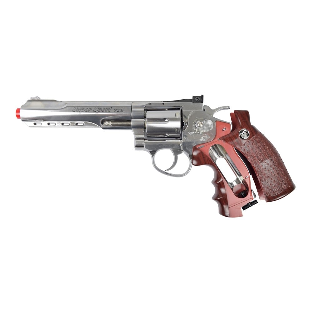 Revolver a CO2 Win Gun 6 pollici argento