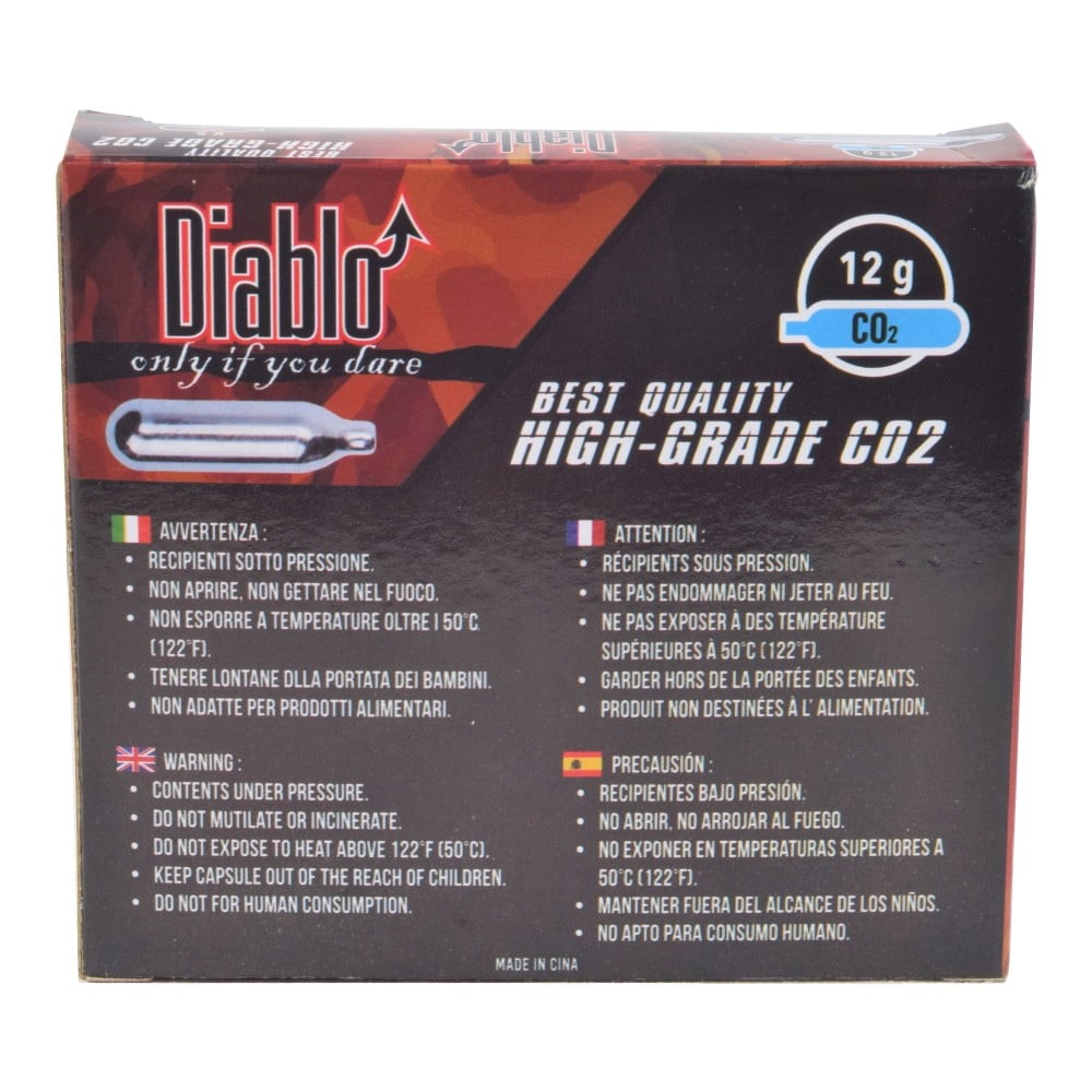 Set da 5 bombolette CO2 12g Diablo