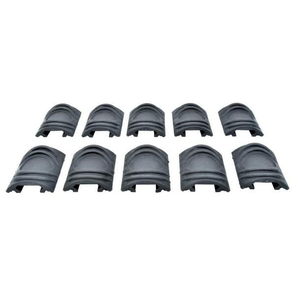 Set 10 copri RIS per slitte da 20mm nero di ELEMENT