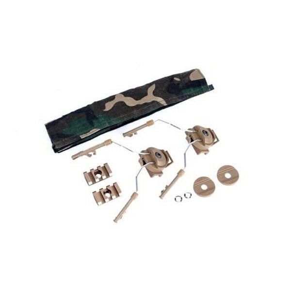 Z-Tac adattatori per elmetti Fast/Arc per cuffie Comtac Tan