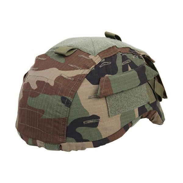 Copri elmetto Mich 2001 Woodland di EMERSONGEAR