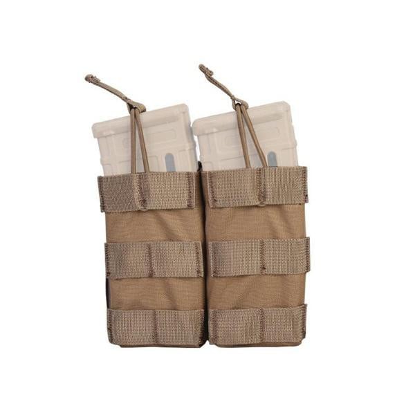 Tasca portacaricatore doppia 5.56 modulare Coyote Brown