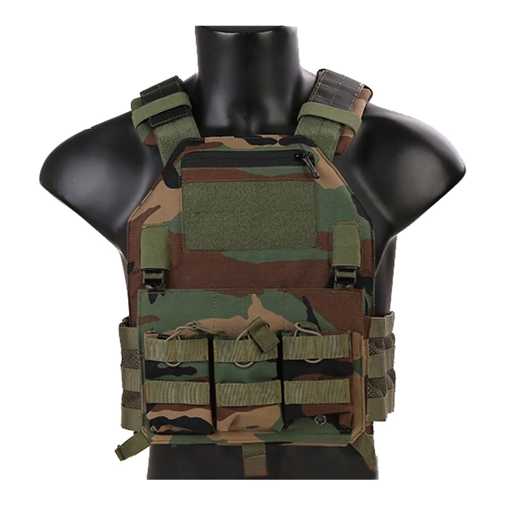 Gilet tattico 420 Plate Carrier Woodland di EMERSONGEAR