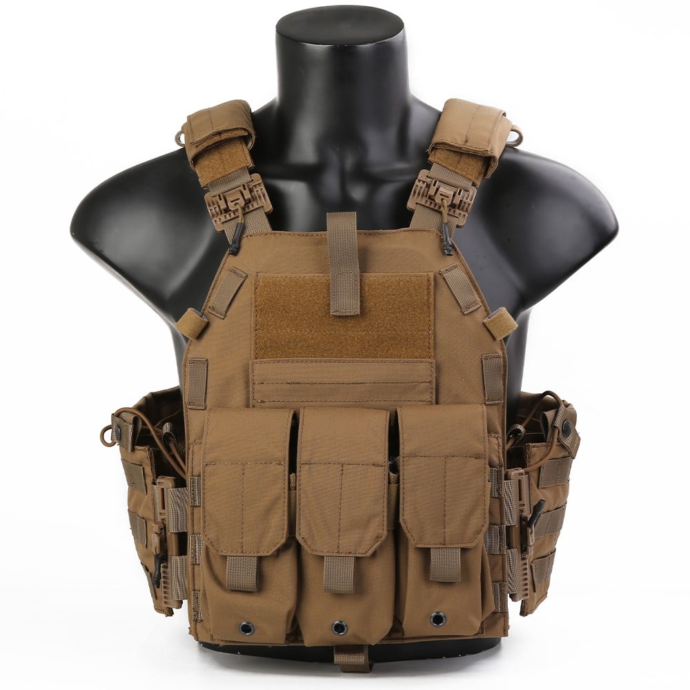 Plate carrier con sgancio rapido Coyote Brown di EMERSONGEAR