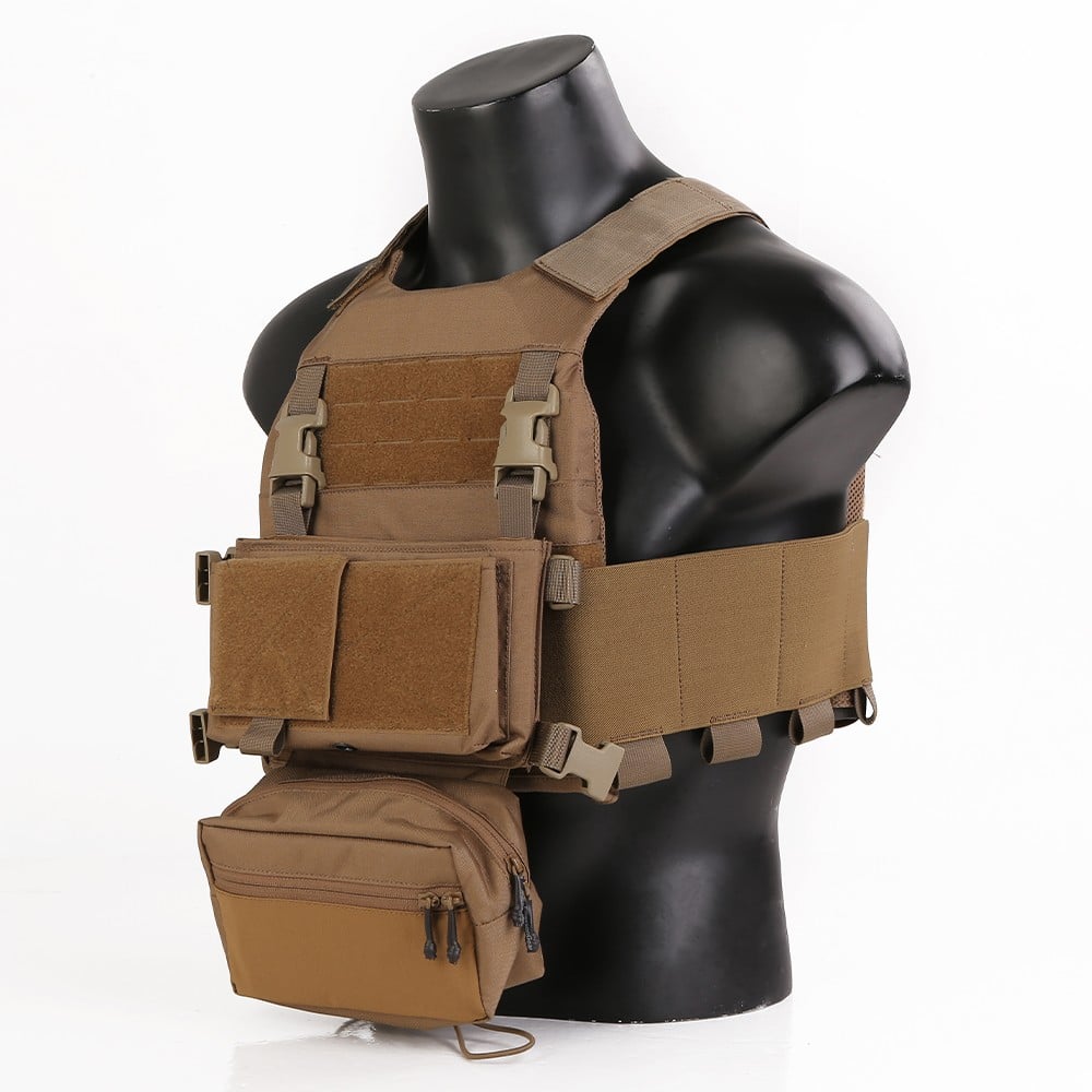 Gilet tattico con chest rig Coyote Brown di EMERSONGEAR
